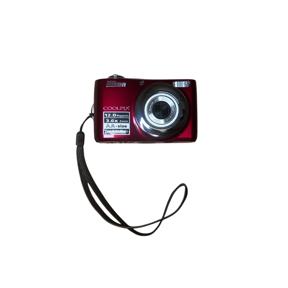 Nikon Coolpix L22 12.0MP Digital Camera Red 3.6x Zoom - Parts Repair